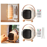 Maxbell Portable Space Heater Cooling and Heating Fan for Office Indoor Living Room White