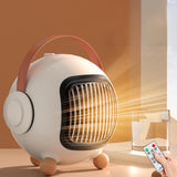 Maxbell Portable Space Heater Cooling and Heating Fan for Office Indoor Living Room White