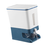 Maxbell Rice Dispenser Multifunctional Storage Container Cereal Dispenser for Rice Blue