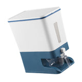 Maxbell Rice Dispenser Multifunctional Storage Container Cereal Dispenser for Rice Blue