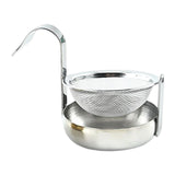 Maxbell Rotating Tea Strainer Teaware Fine Mesh Portable for Party kitchen Silver