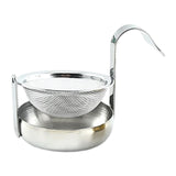 Maxbell Rotating Tea Strainer Teaware Fine Mesh Portable for Party kitchen Silver