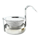 Maxbell Rotating Tea Strainer Teaware Fine Mesh Portable for Party kitchen Silver