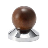 Maxbell Professional Espresso Press Tamper Wooden Ergonomics Handle Flat Base Mini 53mm