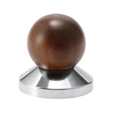 Maxbell Professional Espresso Press Tamper Wooden Ergonomics Handle Flat Base Mini 53mm