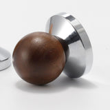 Maxbell Professional Espresso Press Tamper Wooden Ergonomics Handle Flat Base Mini 58mm
