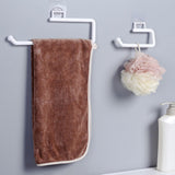 Maxbell Tissue Roll Hanger Rotating Rod Tissue Roll Hanger for Countertop White