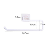 Maxbell Tissue Roll Hanger Rotating Rod Tissue Roll Hanger for Countertop White