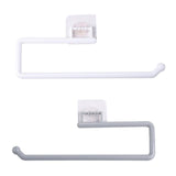 Maxbell Tissue Roll Hanger Rotating Rod Tissue Roll Hanger for Countertop White