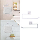 Maxbell Tissue Roll Hanger Rotating Rod Tissue Roll Hanger for Countertop White