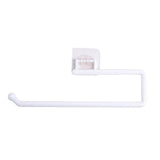 Maxbell Tissue Roll Hanger Rotating Rod Tissue Roll Hanger for Countertop White