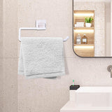 Maxbell Tissue Roll Hanger Rotating Rod Tissue Roll Hanger for Countertop White