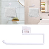 Maxbell Tissue Roll Hanger Rotating Rod Tissue Roll Hanger for Countertop White
