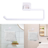 Maxbell Tissue Roll Hanger Rotating Rod Tissue Roll Hanger for Countertop White