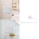 Maxbell Tissue Roll Hanger Rotating Rod Tissue Roll Hanger for Countertop White