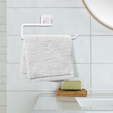 Maxbell Tissue Roll Hanger Rotating Rod Tissue Roll Hanger for Countertop White