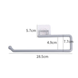Maxbell Tissue Roll Hanger Rotating Rod Tissue Roll Hanger for Countertop Grey