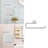 Maxbell Tissue Roll Hanger Rotating Rod Tissue Roll Hanger for Countertop Grey