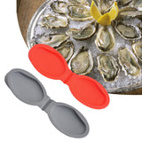 Maxbell Silicone Oyster Shucking Hand Clip Shellfish Opener Tool Hand Protector Gray