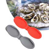 Maxbell Silicone Oyster Shucking Hand Clip Shellfish Opener Tool Hand Protector Gray