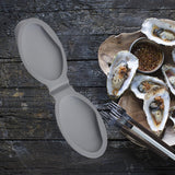 Maxbell Silicone Oyster Shucking Hand Clip Shellfish Opener Tool Hand Protector Gray
