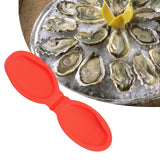Maxbell Silicone Oyster Shucking Hand Clip Shellfish Opener Tool Hand Protector Red