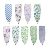 Maxbell Household Ironing Board covers stain Resistant with Fasteners Buckles Elastic Leaf Pattern 148x48