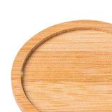 Maxbell Bamboo Serving Tray Breakfast Trays Food Tray for Living Room Buffet Round