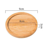 Maxbell Bamboo Serving Tray Breakfast Trays Food Tray for Living Room Buffet Round