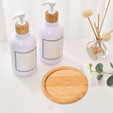 Maxbell Bamboo Serving Tray Breakfast Trays Food Tray for Living Room Buffet Round