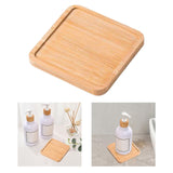 Maxbell Bamboo Serving Tray Breakfast Trays Food Tray for Living Room Buffet Square