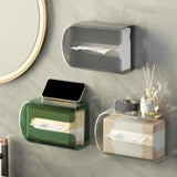 Maxbell Tissue Box Holder Tissue Dispenser Tissue Case for Office Desktop Restaurant Clear