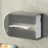 Maxbell Tissue Box Holder Tissue Dispenser Tissue Case for Office Desktop Restaurant Gray