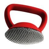 Maxbell Cleaning Brush Metal Mesh Scrubber Dish Scrubber Brush for Pot Tableware Red