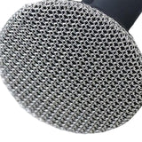 Maxbell Cleaning Brush Metal Mesh Scrubber Dish Scrubber Brush for Pot Tableware Black