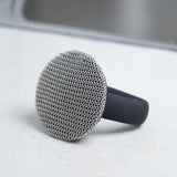 Maxbell Cleaning Brush Metal Mesh Scrubber Dish Scrubber Brush for Pot Tableware Black