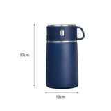 Maxbell Portable Soup Lunch Containers for Hot Food Vacuum Insulated Flask Blue