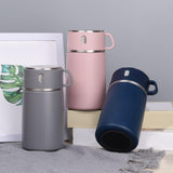 Maxbell Portable Soup Lunch Containers for Hot Food Vacuum Insulated Flask Blue