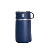 Maxbell Portable Soup Lunch Containers for Hot Food Vacuum Insulated Flask Blue