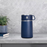 Maxbell Portable Soup Lunch Containers for Hot Food Vacuum Insulated Flask Blue