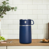 Maxbell Portable Soup Lunch Containers for Hot Food Vacuum Insulated Flask Blue