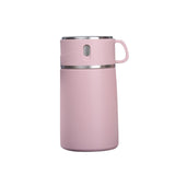 Maxbell Portable Soup Lunch Containers for Hot Food Vacuum Insulated Flask Pink