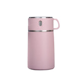 Maxbell Portable Soup Lunch Containers for Hot Food Vacuum Insulated Flask Pink