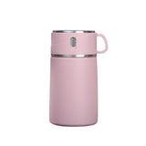 Maxbell Portable Soup Lunch Containers for Hot Food Vacuum Insulated Flask Pink