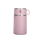 Maxbell Portable Soup Lunch Containers for Hot Food Vacuum Insulated Flask Pink