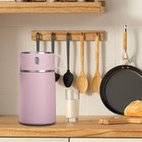 Maxbell Portable Soup Lunch Containers for Hot Food Vacuum Insulated Flask Pink