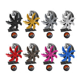 Maxbell Fireplace Fan Decoration Gadget Practical Metal for Stoves Fireplace Black