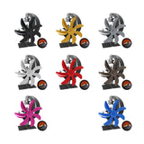 Maxbell Fireplace Fan Decoration Gadget Practical Metal for Stoves Fireplace Black