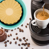 Maxbell Round Silicone Coffee Filter Holder Container Organizer Stylish Looking Grey
