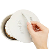Maxbell Round Silicone Coffee Filter Holder Container Organizer Stylish Looking Grey